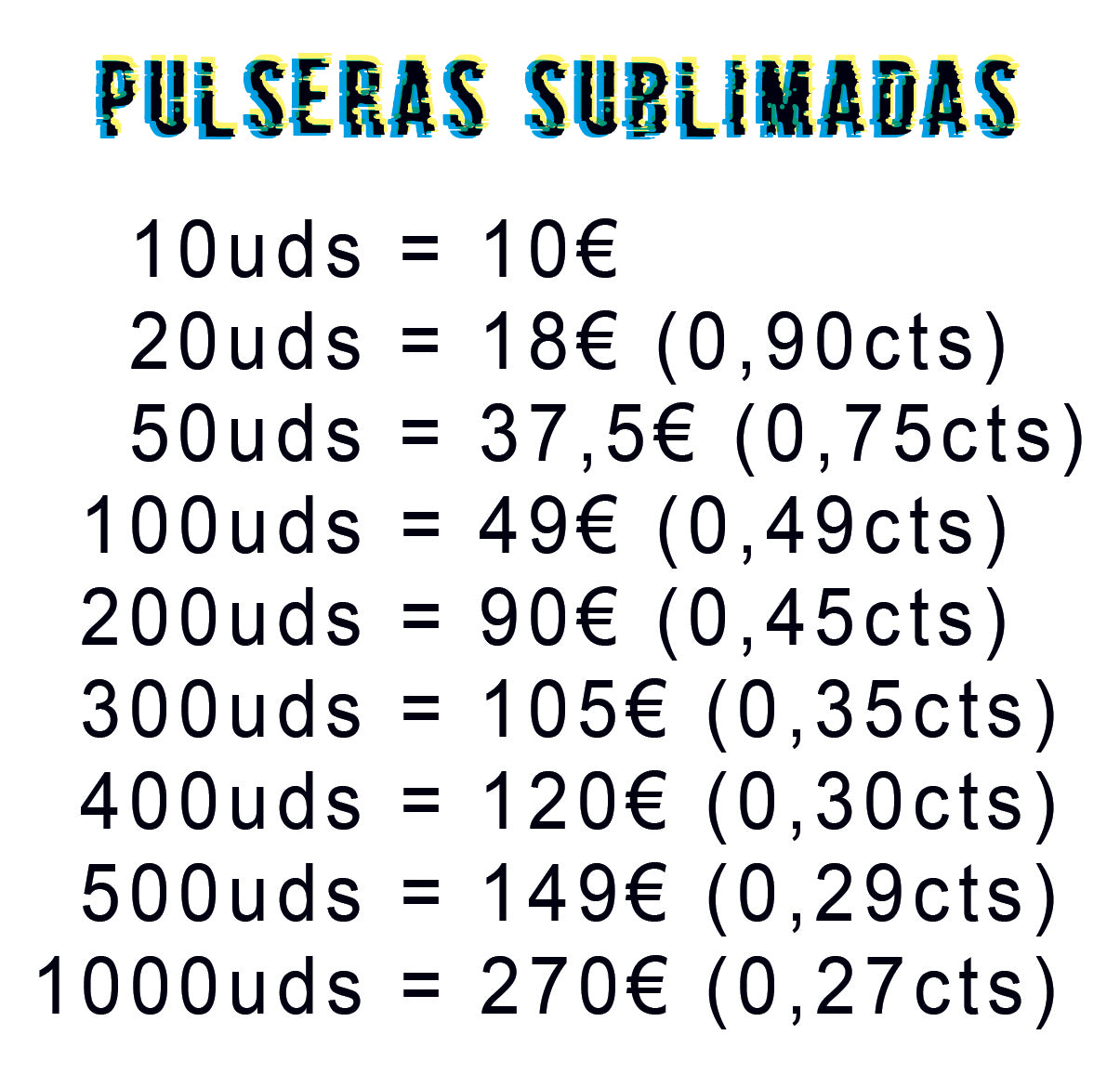 PULSERAS ARTISTAS
